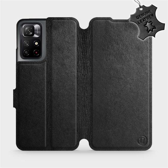 Phone Case Xiaomi Redmi Note 11S 5G - Design Black Leather