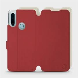 Phone Case OPPO A31 - Design Dark Red with Platinum