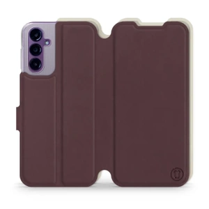 Phone Case Samsung Galaxy A14 5G - Design Burgundy with Platinum