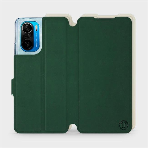 Etui Soft Touch do Xiaomi POCO F3 - wzór Miejska zieleń z platyną