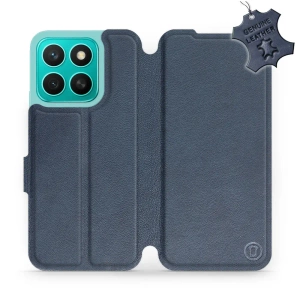 Phone Case Huawei Honor X8c - Design Blue Leather