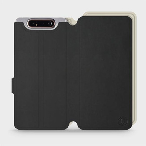 Hülle für Samsung Galaxy A80 - Farbe Schwarz mit Platin