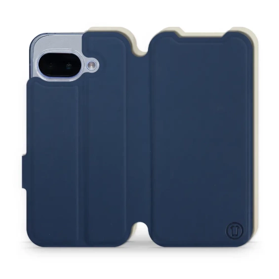 Hülle für Google Pixel 9A - Farbe Marineblau mit Platin