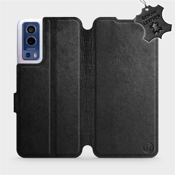 Phone Case Vivo Y52 5G - Design Black Leather