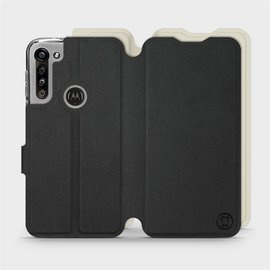 Phone Case Motorola Moto G8 Power - Design Black with Platinum