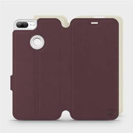 Phone Case Huawei Honor 9 Lite - Design Burgundy with Platinum