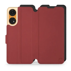 Etui Soft Touch do OPPO Reno 8T 5G - wzór Zachodząca czerwień z czernią