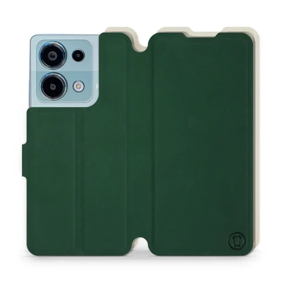 Etui Soft Touch do Xiaomi Redmi Note 13 Pro 4G - wzór Miejska zieleń z platyną