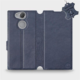 Phone Case Sony Xperia XA2 - Design Blue Leather