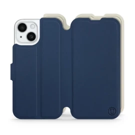 Phone Case Apple iPhone 15 - Design Navy with Platinum