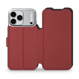 Phone Case Apple iPhone 17 Pro Max - Design Dark Red with Black