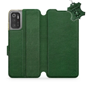 Phone Case Xiaomi Poco M3 Pro 5G - Design Green Leather