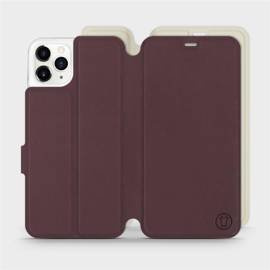 Phone Case Apple iPhone 11 Pro Max - Design Burgundy with Platinum