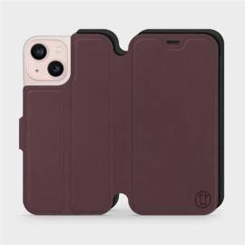 Phone Case Apple iPhone 13 mini - Design Burgundy with Black
