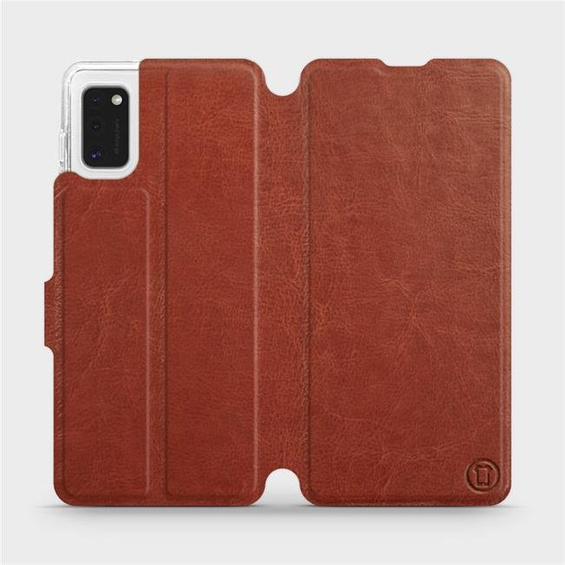 Phone Case Samsung Galaxy A41 - Design Brown&Gray