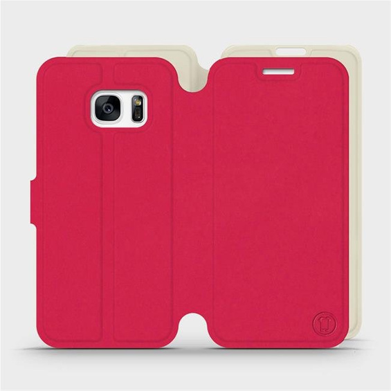 Phone Case Samsung Galaxy S7 - Design Red with Platinum