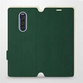 Hülle für Sony Xperia 1 - Farbe Grün mit Platin