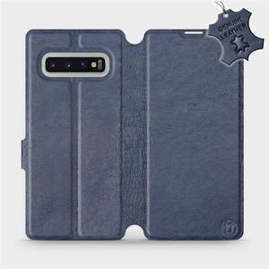 Phone Case Samsung Galaxy S10 Plus - Design Blue Leather