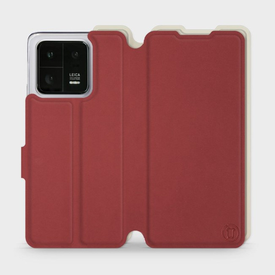 Etui Soft Touch do Xiaomi 13 Pro - wzór Zachodząca czerwień z platyną