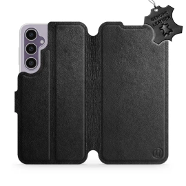 Phone Case Samsung Galaxy S23 FE - Design Black Leather