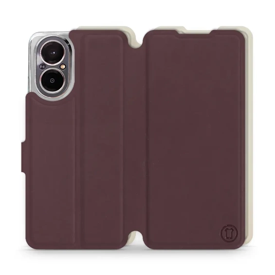 Phone Case Realme C67 4G - Design Burgundy with Platinum