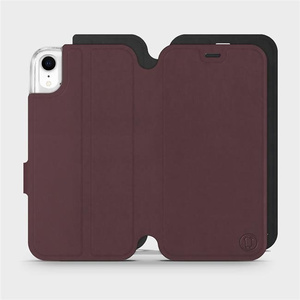 Phone Case Apple iPhone XR - Design Burgundy with Black