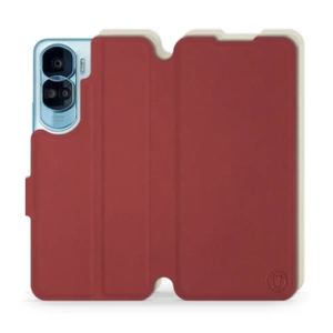 Phone Case Huawei Honor 90 Lite - Design Dark Red with Platinum