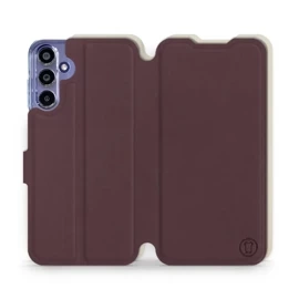 Phone Case Samsung Galaxy A15 4G - Design Burgundy with Platinum