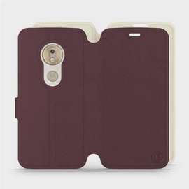 Phone Case Motorola Moto G7 Play - Design Burgundy with Platinum