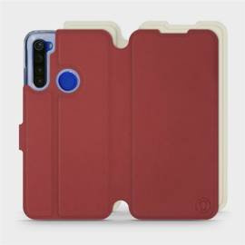 Etui Soft Touch do Xiaomi Redmi Note 8T - wzór Zachodząca czerwień z platyną