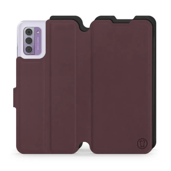 Etui Soft Touch do Nokia G42 - wzór Matowy burgund z czernią