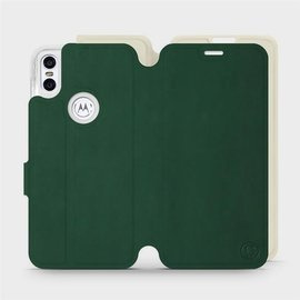Phone Case Motorola One - Design Green with Platinum