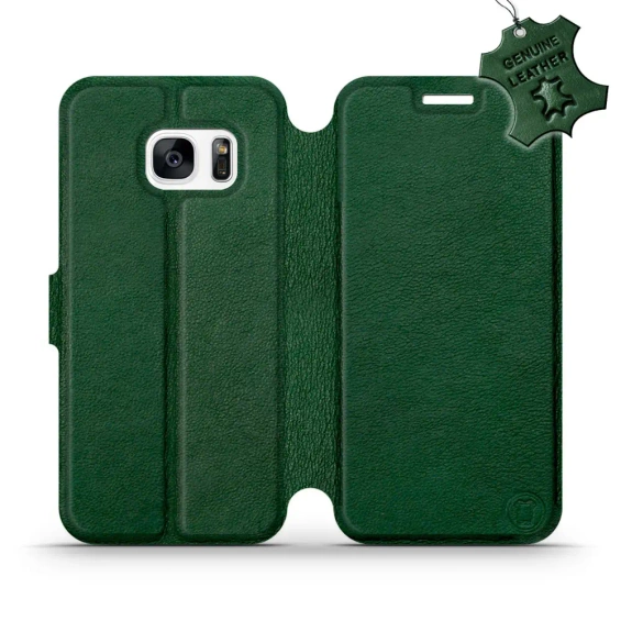 Phone Case Samsung Galaxy S7 - Design Green Leather