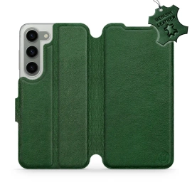 Phone Case Samsung Galaxy S23 - Design Green Leather