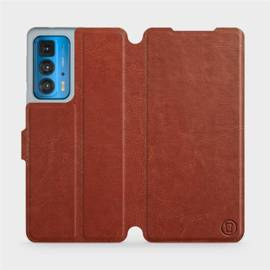 Etui do Motorola Edge 20 Pro - wzór Brown&Orange