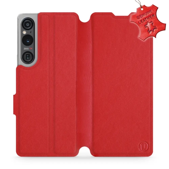Phone Case Sony Xperia 1 V - Design Red Leather