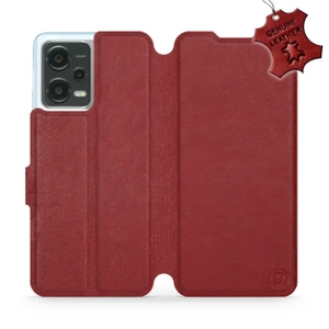 Phone Case Xiaomi POCO X5 5G - Design Dark Red Leather