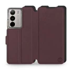 Phone Case Realme C75 - Design Burgundy with Black
