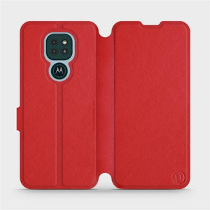 Phone Case Motorola Moto G9 Play - Design Red Leather