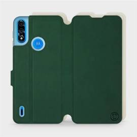 Phone Case Motorola Moto E7i Power - Design Green with Platinum