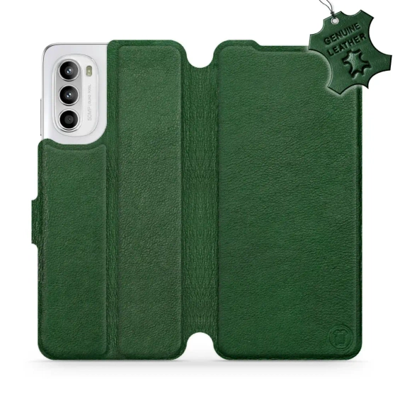 Phone Case Motorola Moto G52 - Design Green Leather