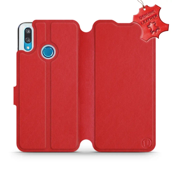Phone Case Huawei P Smart 2019 - Design Red Leather