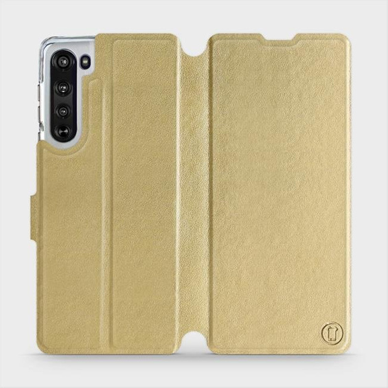 Phone Case Motorola Edge - Design Gold&Gray