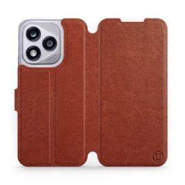 Hülle für Huawei Honor 400 Lite - Farbe Brown&Orange