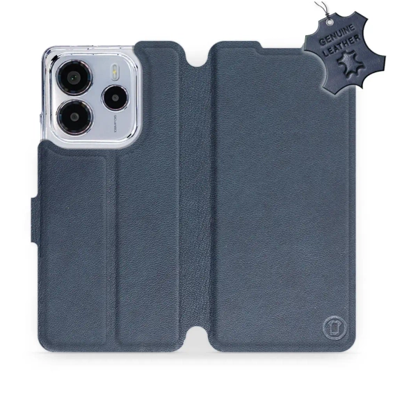Phone Case Xiaomi Redmi Note 14 5G - Design Blue Leather