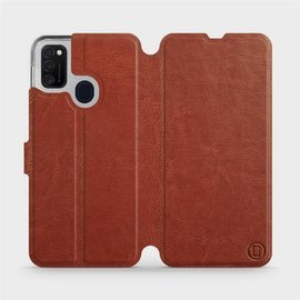 Phone Case Samsung Galaxy M21 - Design Brown&Orange