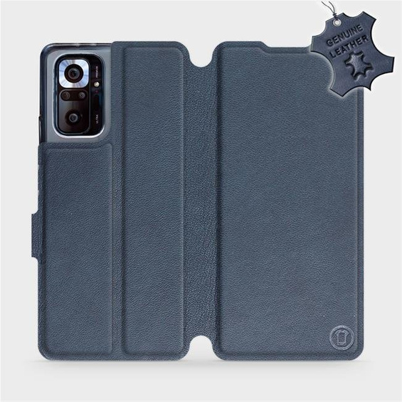 Hülle für Xiaomi Redmi Note 10 pro - Farbe Blue Leather
