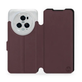 Phone Case Huawei Honor Magic5 Pro 5G - Design Burgundy with Black