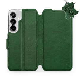 Phone Case Samsung Galaxy S25 - Design Green Leather