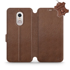Phone Case Xiaomi Redmi 5 Plus - Design Brown Leather